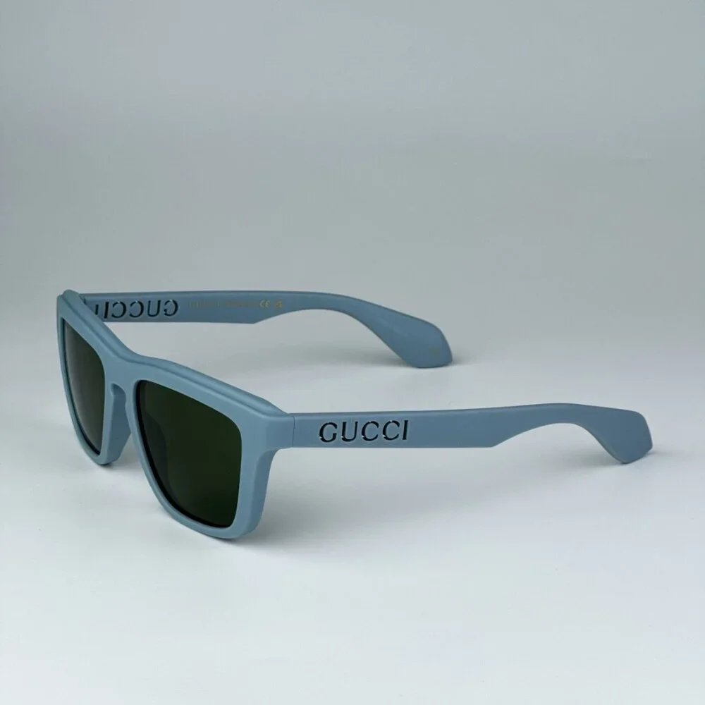 Gucci GG1571S 003 BRAND NEW Sunglasses Light Blue Green Unisex Square